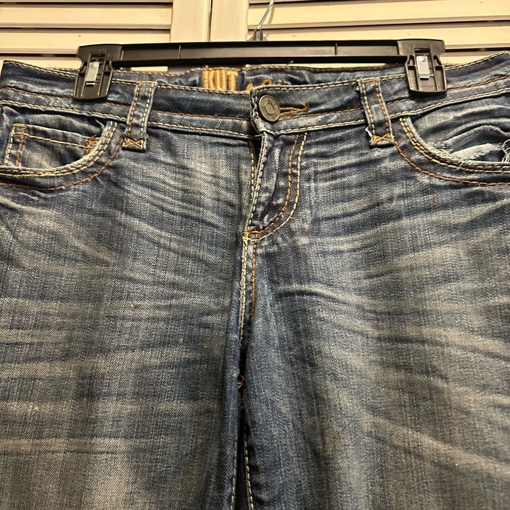 Kut From  The Kloth  Straight Legs Blue Denim Jeans